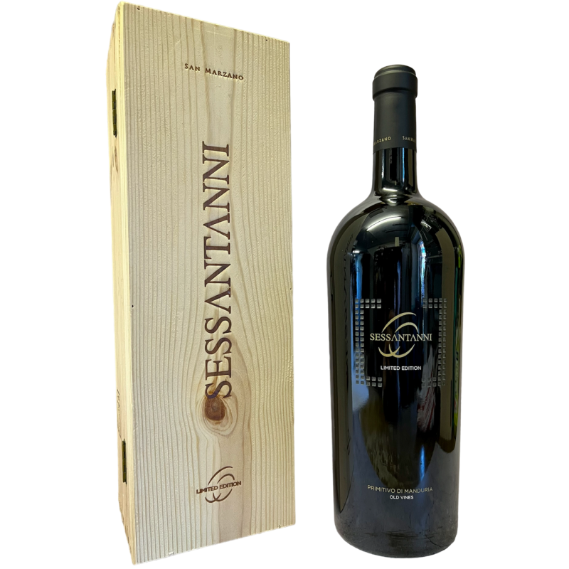 Primitivo Manduria DOC 2013, Sessant\'anni, Limited Edition, Magnum - 150 cl Primitivo Manduria DOC 2013, Sessant\'anni, Limited Edition, Magnum - 150 cl