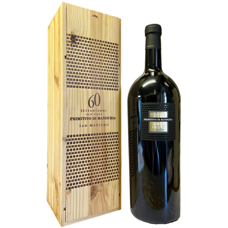 Primitivo Manduria DOC 2018, Sessant\'anni, Limited Edition, Jeroboam - 300 cl Primitivo Manduria DOC 2018, Sessant\'anni, Limited Edition, Jeroboam - 300 cl